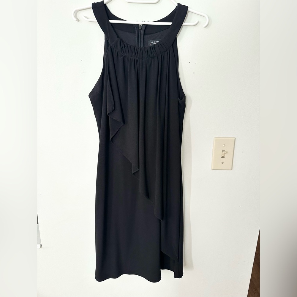 Le Chateau Chic Black Asymmetrical Dress